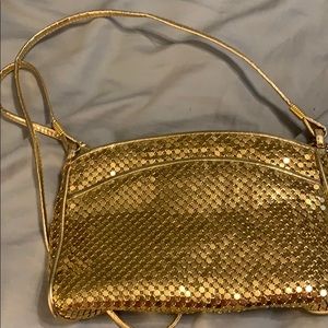 Gold evening bag